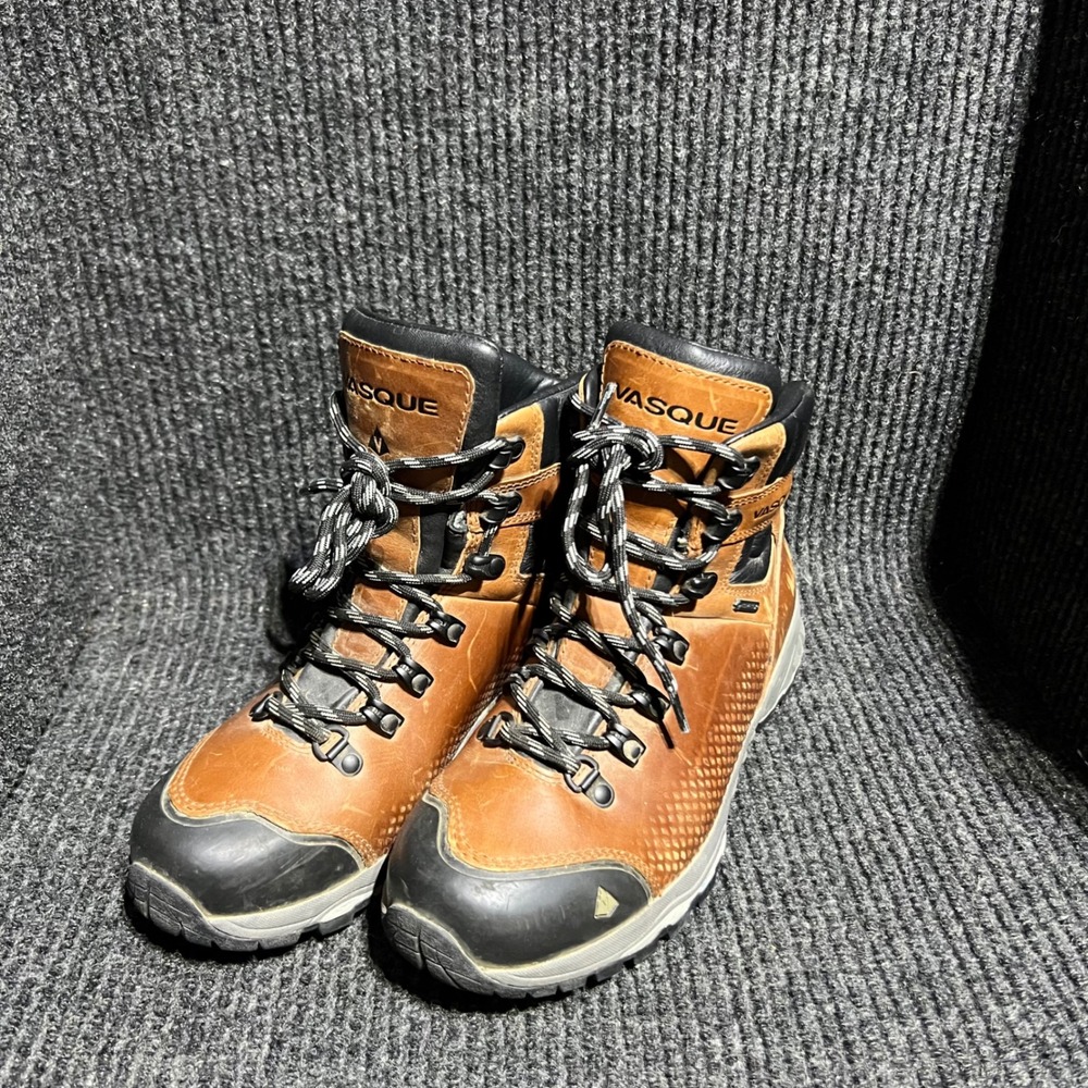 Vasque St Elias GTX Hiking Boots Womens 8 Brown Leather Waterproof 7145M